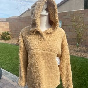 Sherpa Pull Over Fuzzy Hoodie